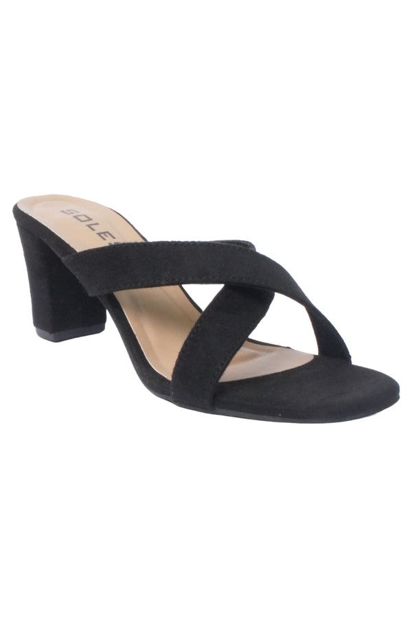 SOLES Women  Black Heels