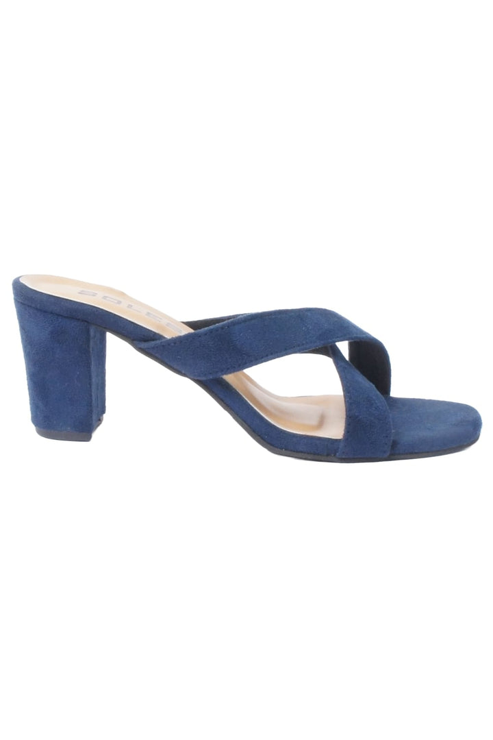 SOLES Blue Block Heels - Stylish & Comfortable Footwear