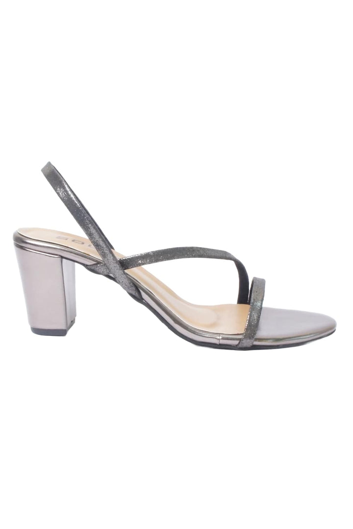 SOLES Metallic Heels - Shiny Elegance