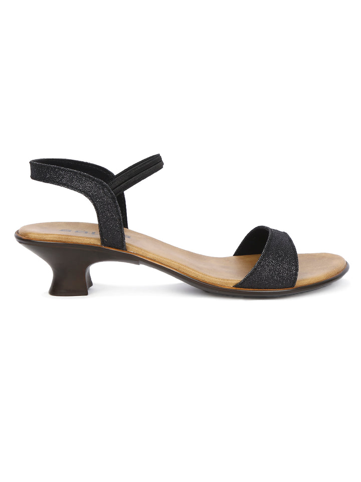 SOLES Classic Black Heels Sandals - Timeless Elegance for Any Outfit - SOLES