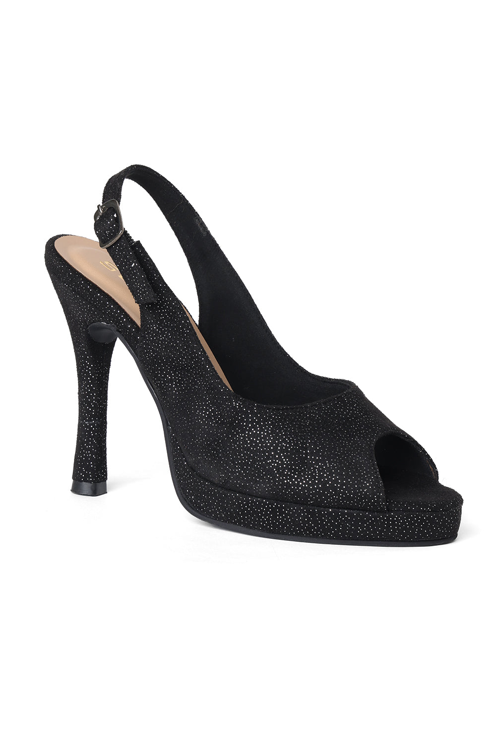 Pencil heel sandal shops black