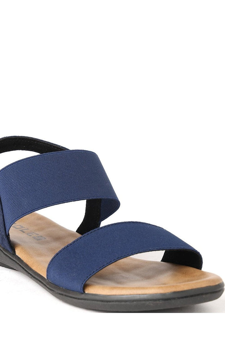 SOLES Women Blue Flat Sandals Flats