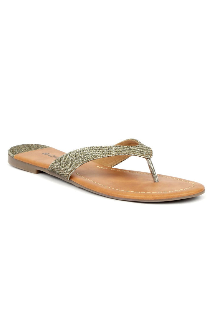 SOLES Antique-Style Flat Sandals