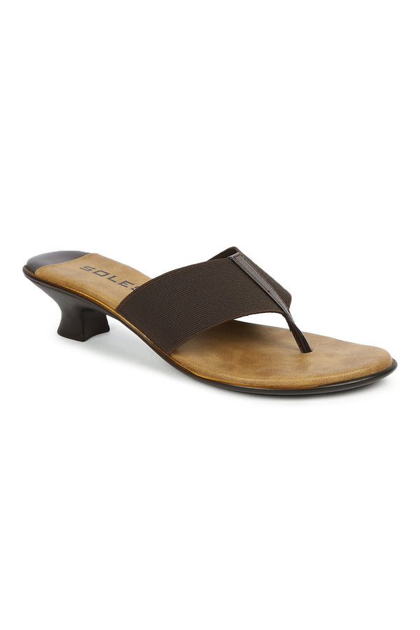 SOLES Brown Heels - Earthy & Comfortable Footwear - SOLES