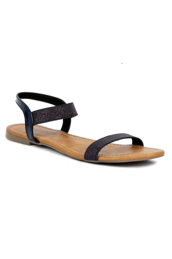 SOLES Chic Blue Flat Sandals