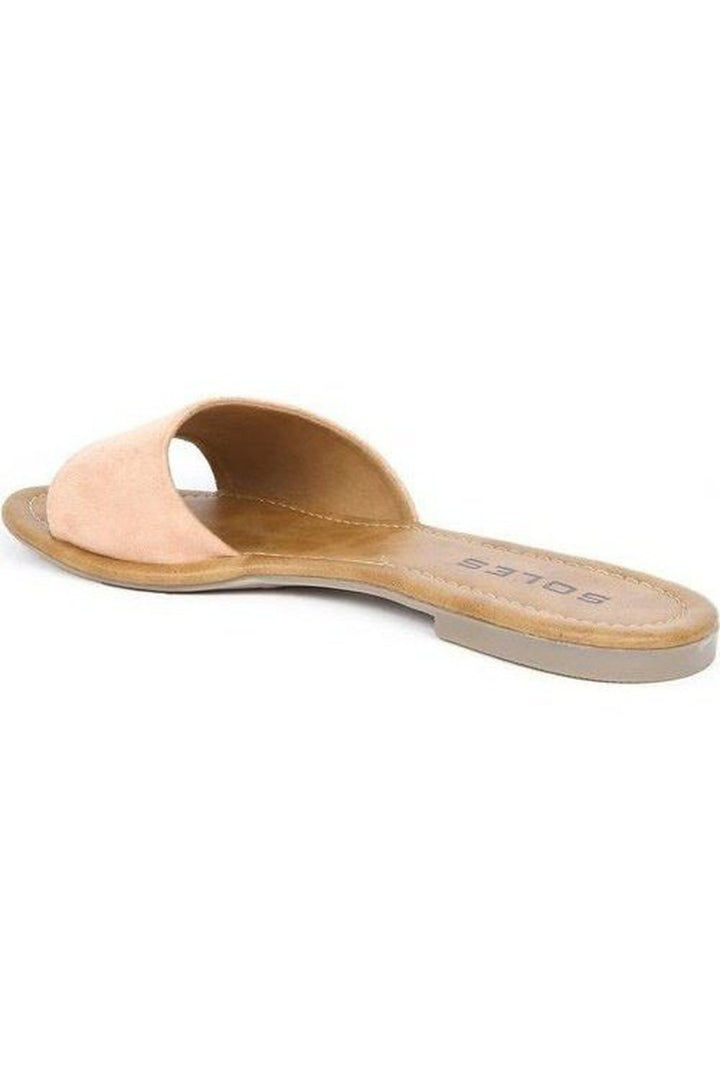 SOLES Pink Flat Sandals Flats