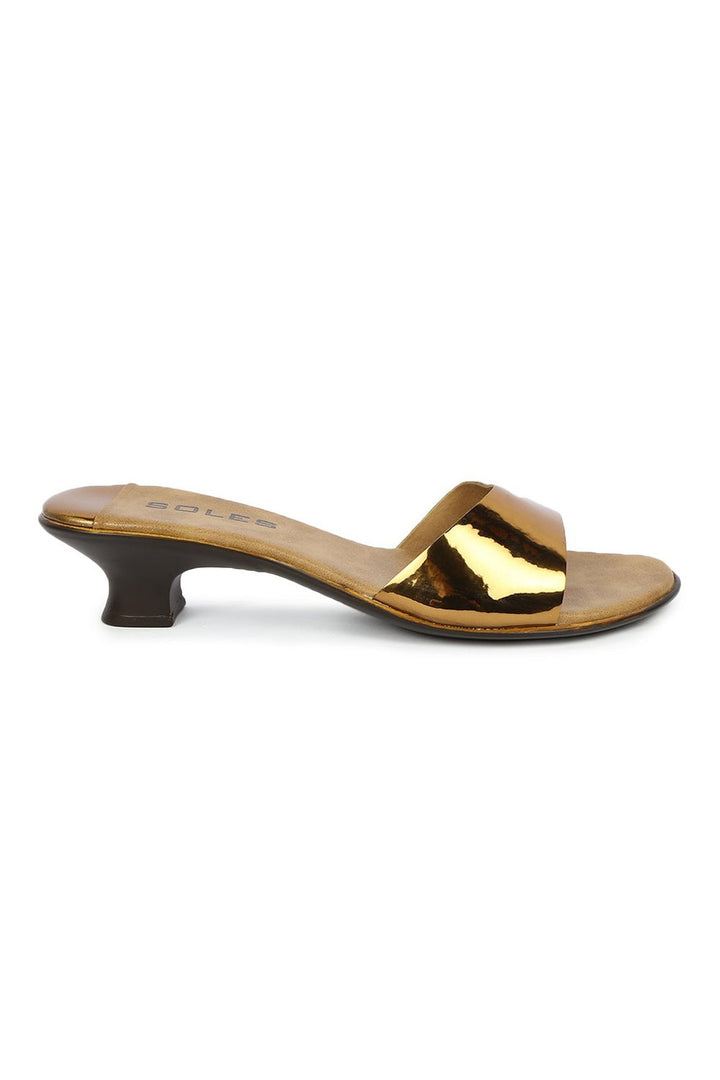 SOLES Elegant Bronze Heels - Sophisticated Style for Any Occasion - SOLES