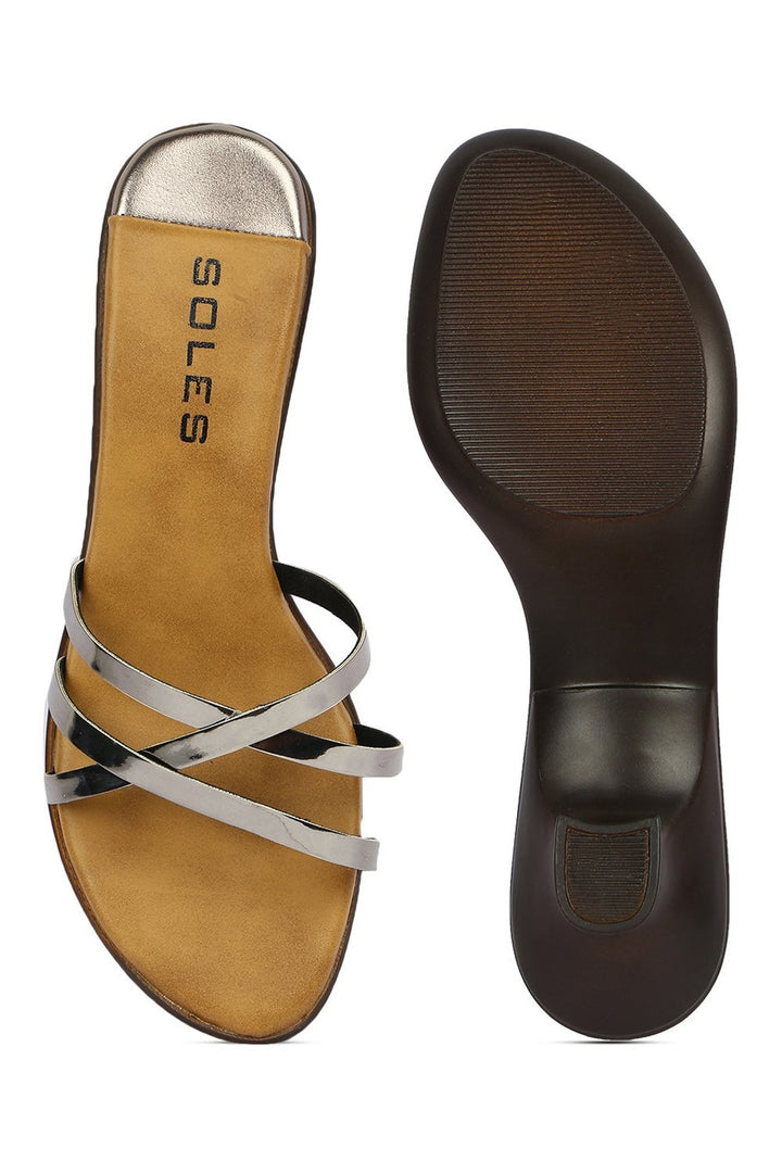 SOLES Metallic Heels - Trendy & Durable Footwear - SOLES