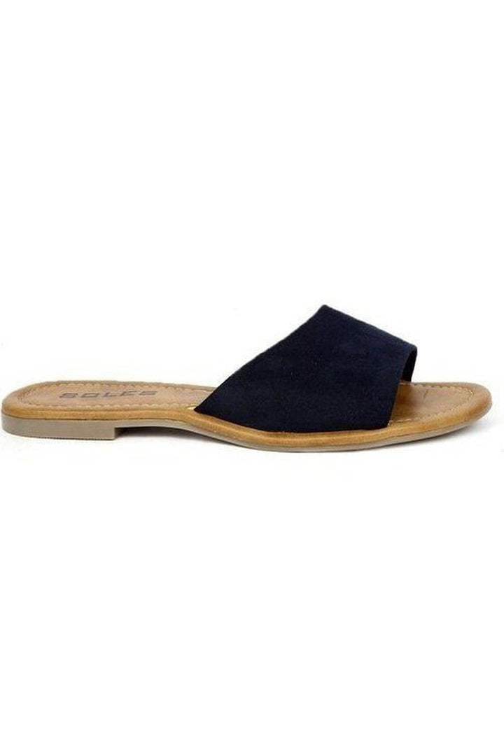 SOLES Blue Flat Sandals Flats