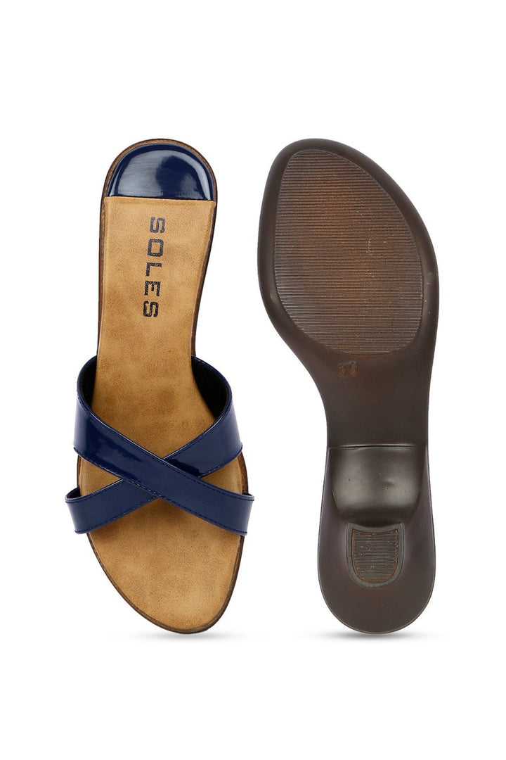 SOLES Trendy Blue Heels - Cool Elegance for Any Occasion - SOLES